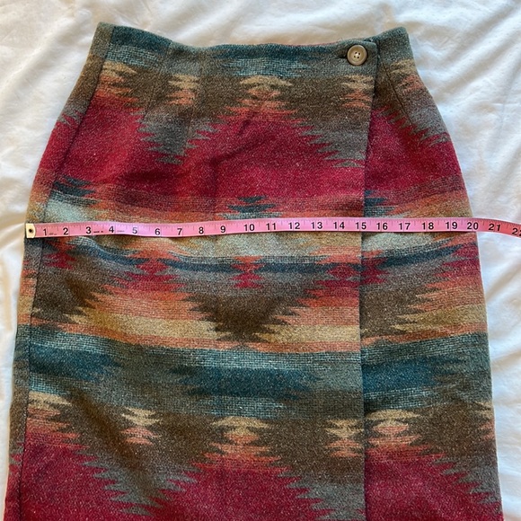 Vintage EXP Jeans wool blend skirt - Picture 5 of 6